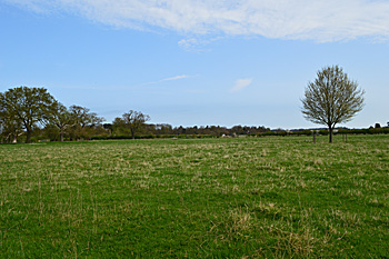 Looking from the school towards Chicksands April 2015